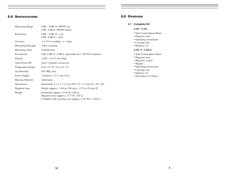 Checkline LMI-LMC User Manual | Page 3 / 7