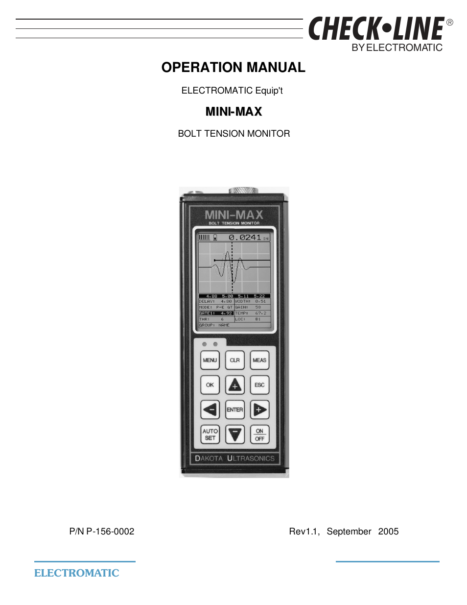 Checkline TI-MINIMAX User Manual | 181 pages