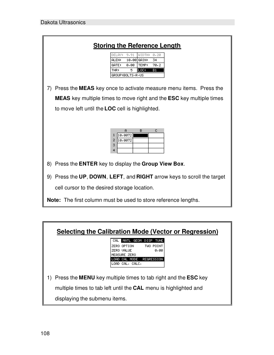 Storing the reference length | Checkline TI-MINIMAX User Manual | Page 114 / 181