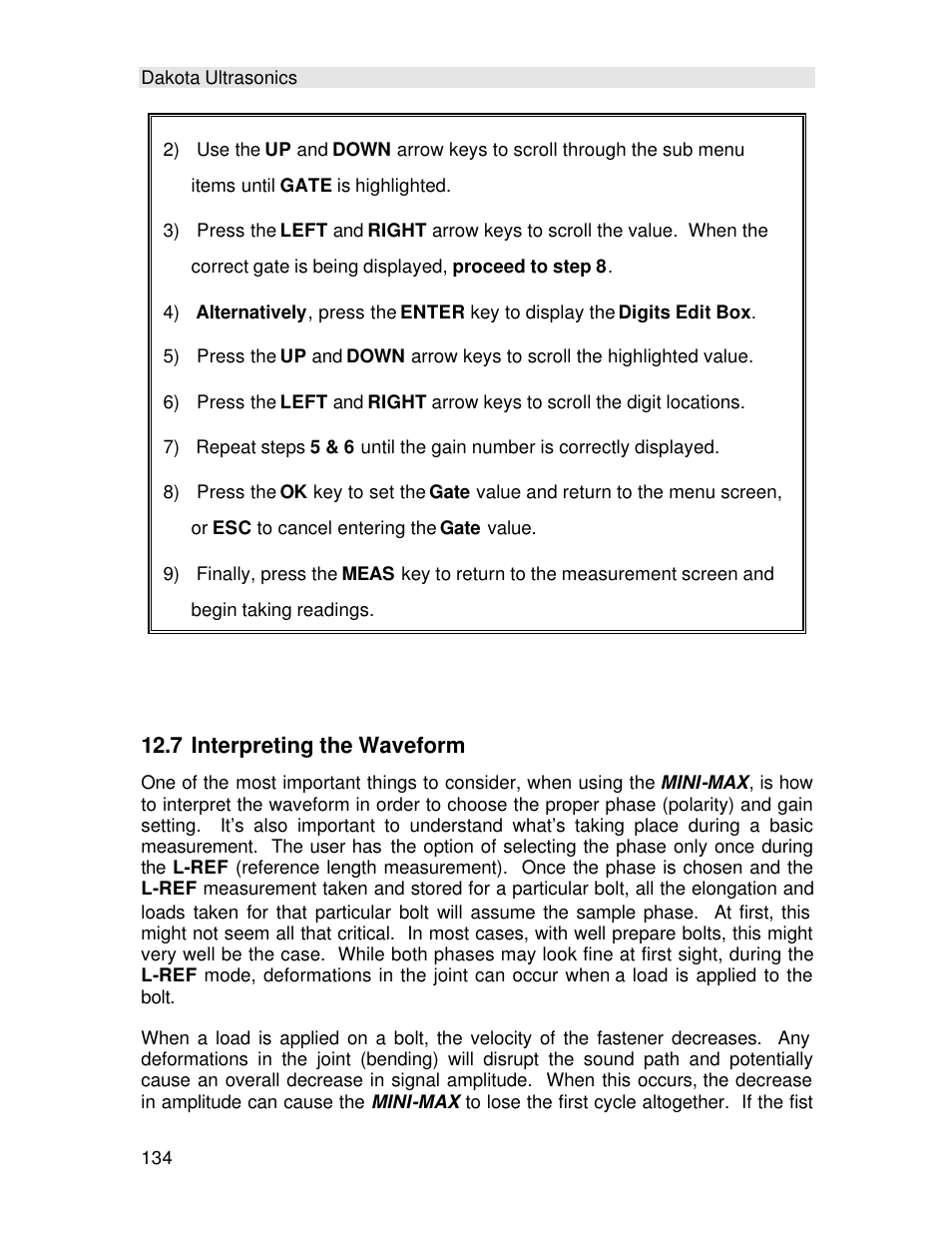 7 interpreting the waveform | Checkline TI-MINIMAX User Manual | Page 140 / 181
