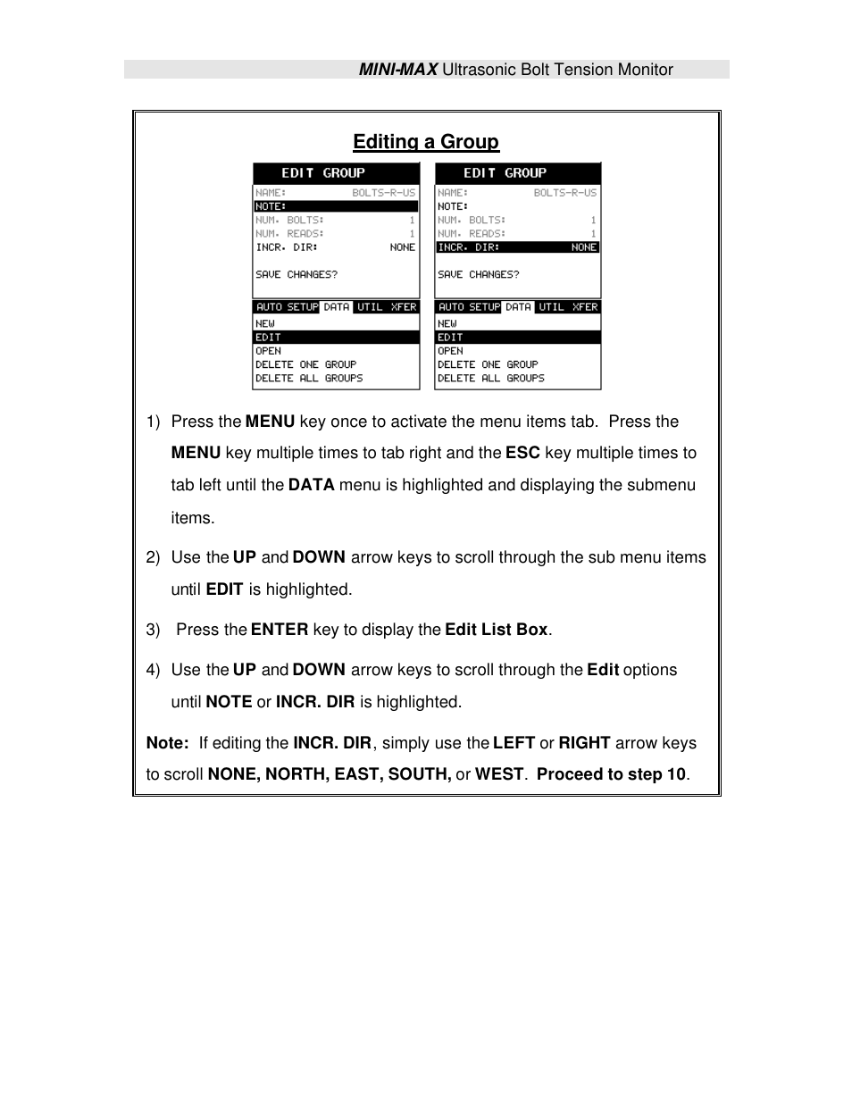 Editing a group | Checkline TI-MINIMAX User Manual | Page 169 / 181