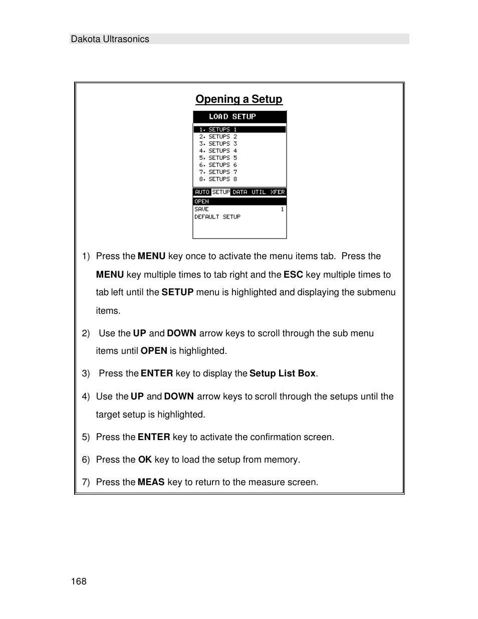 Opening a setup | Checkline TI-MINIMAX User Manual | Page 174 / 181