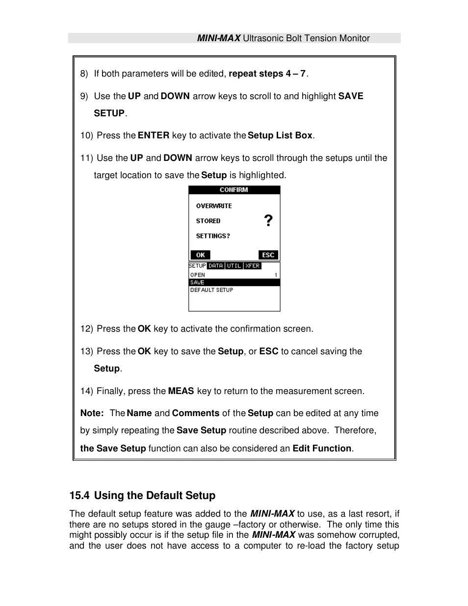 4 using the default setup | Checkline TI-MINIMAX User Manual | Page 177 / 181