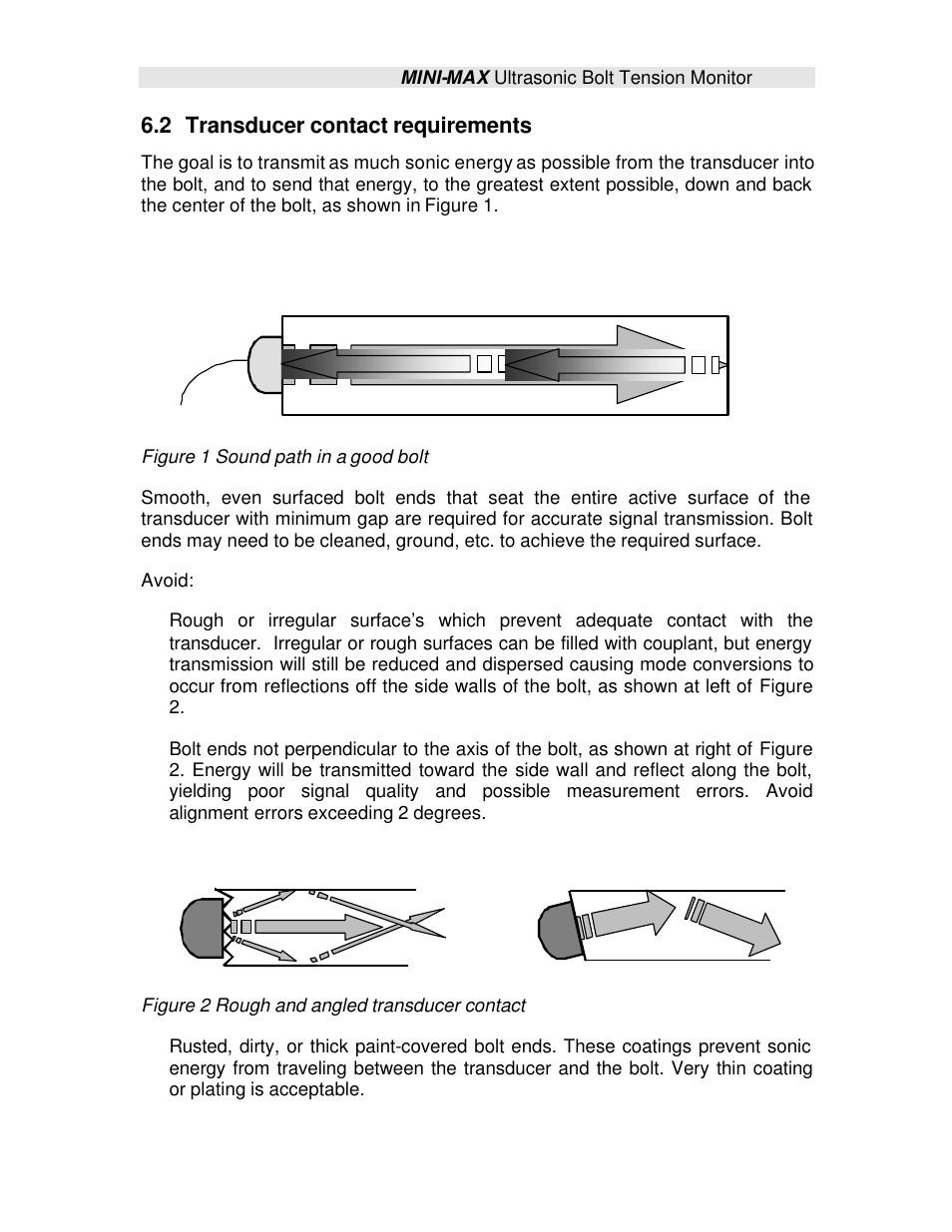 2 transducer contact requirements | Checkline TI-MINIMAX User Manual | Page 41 / 181