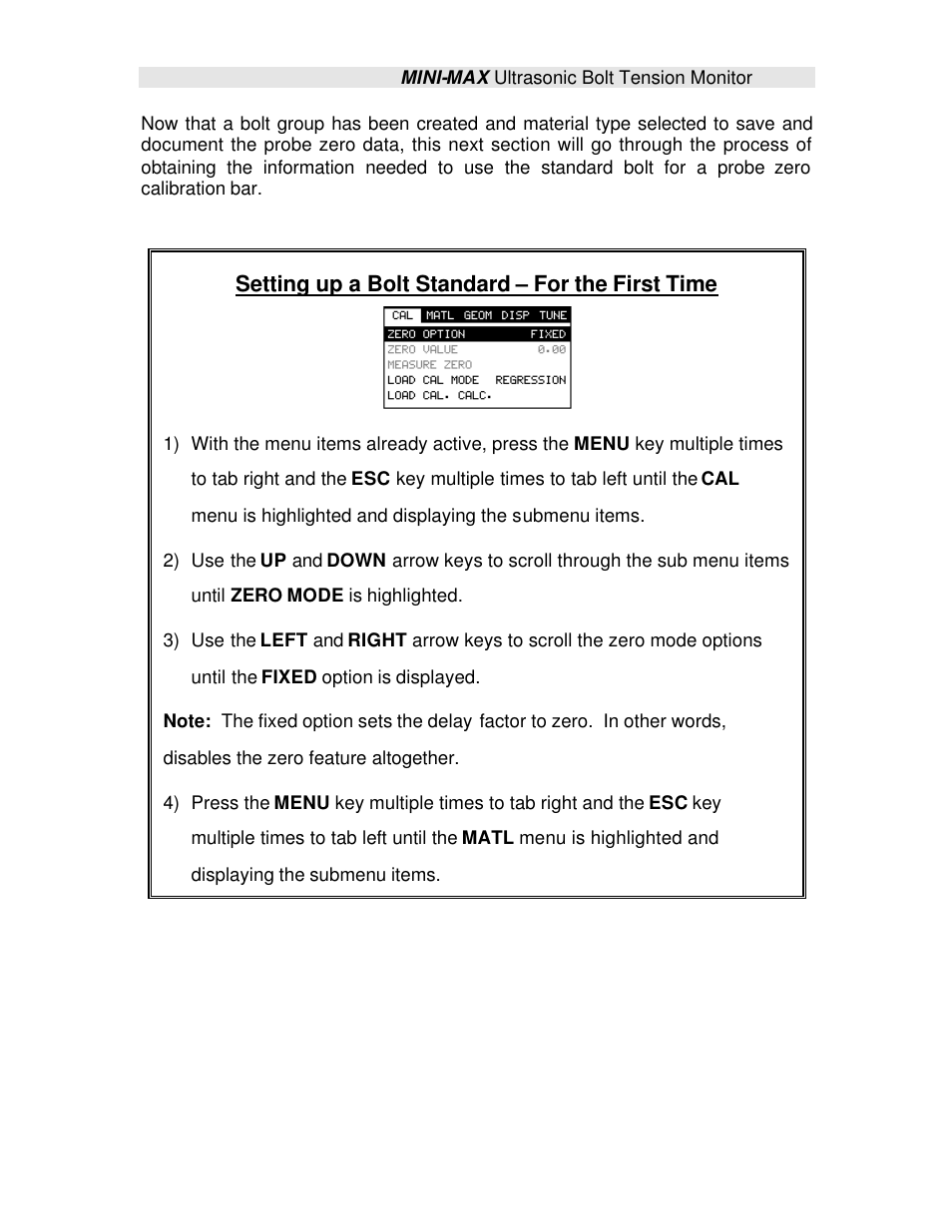 Setting up a bolt standard – for the first time | Checkline TI-MINIMAX User Manual | Page 55 / 181