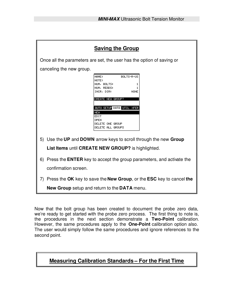 Saving the group | Checkline TI-MINIMAX User Manual | Page 75 / 181