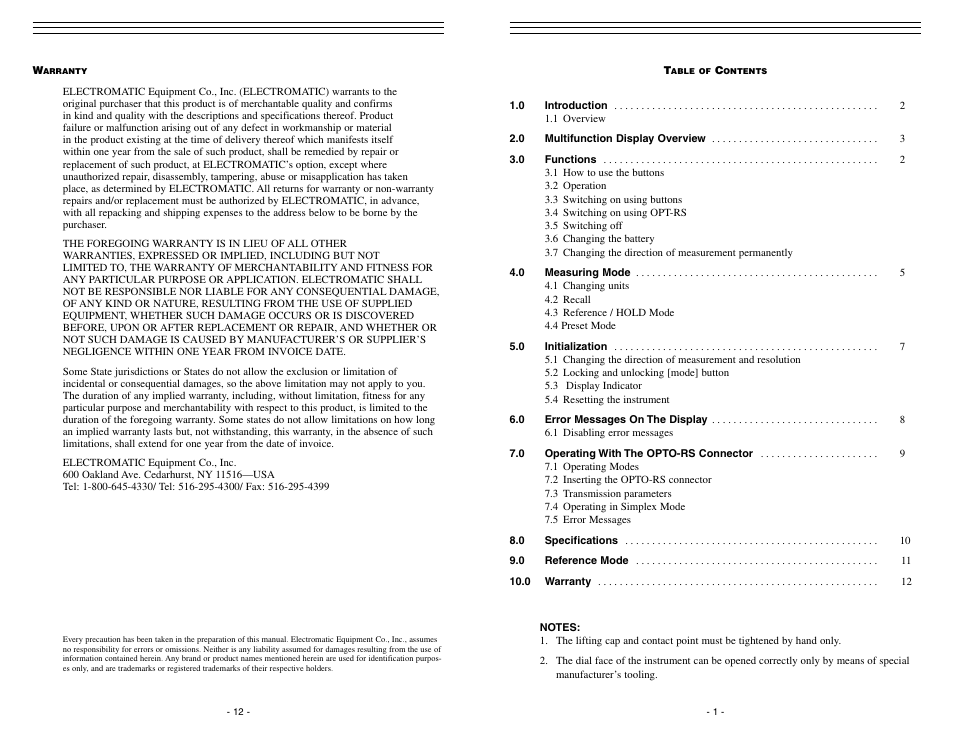 Checkline FD-50R User Manual | 7 pages