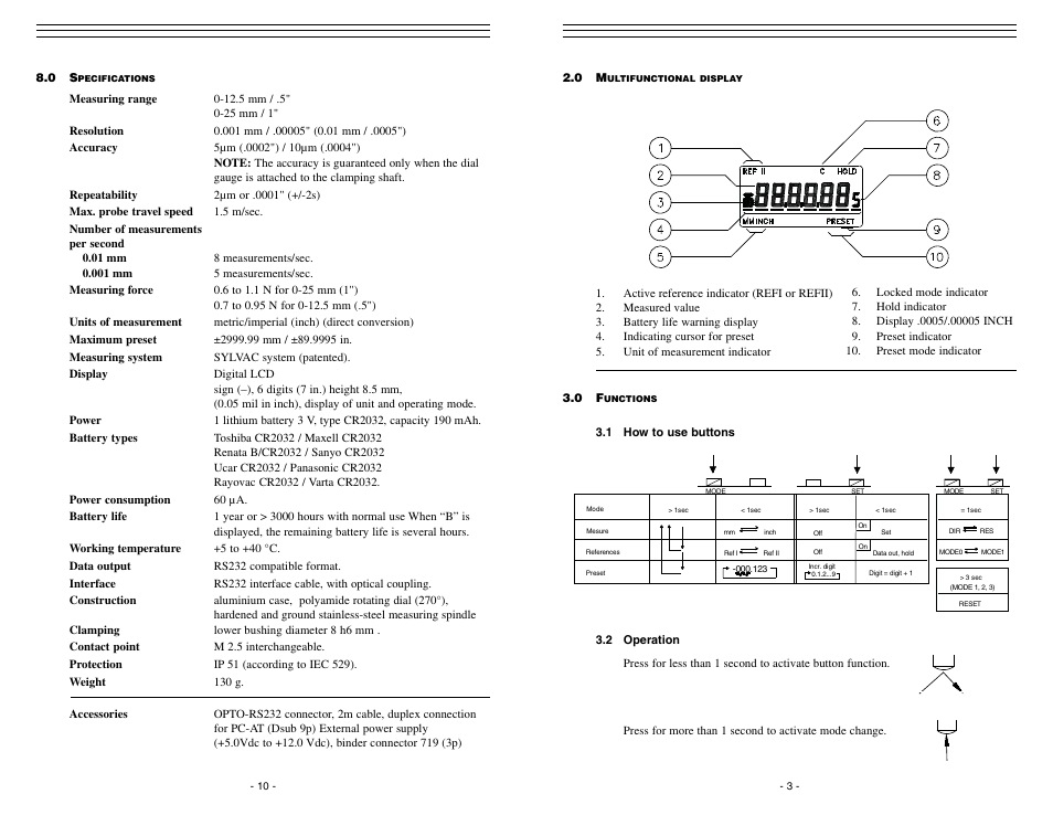 Checkline FD-50R User Manual | Page 3 / 7