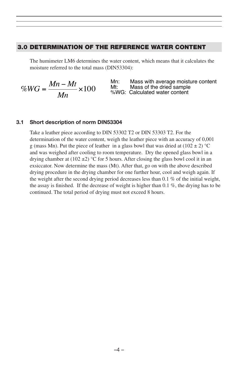 100 % × − = mn mt mn wg | Checkline LM6 User Manual | Page 5 / 14