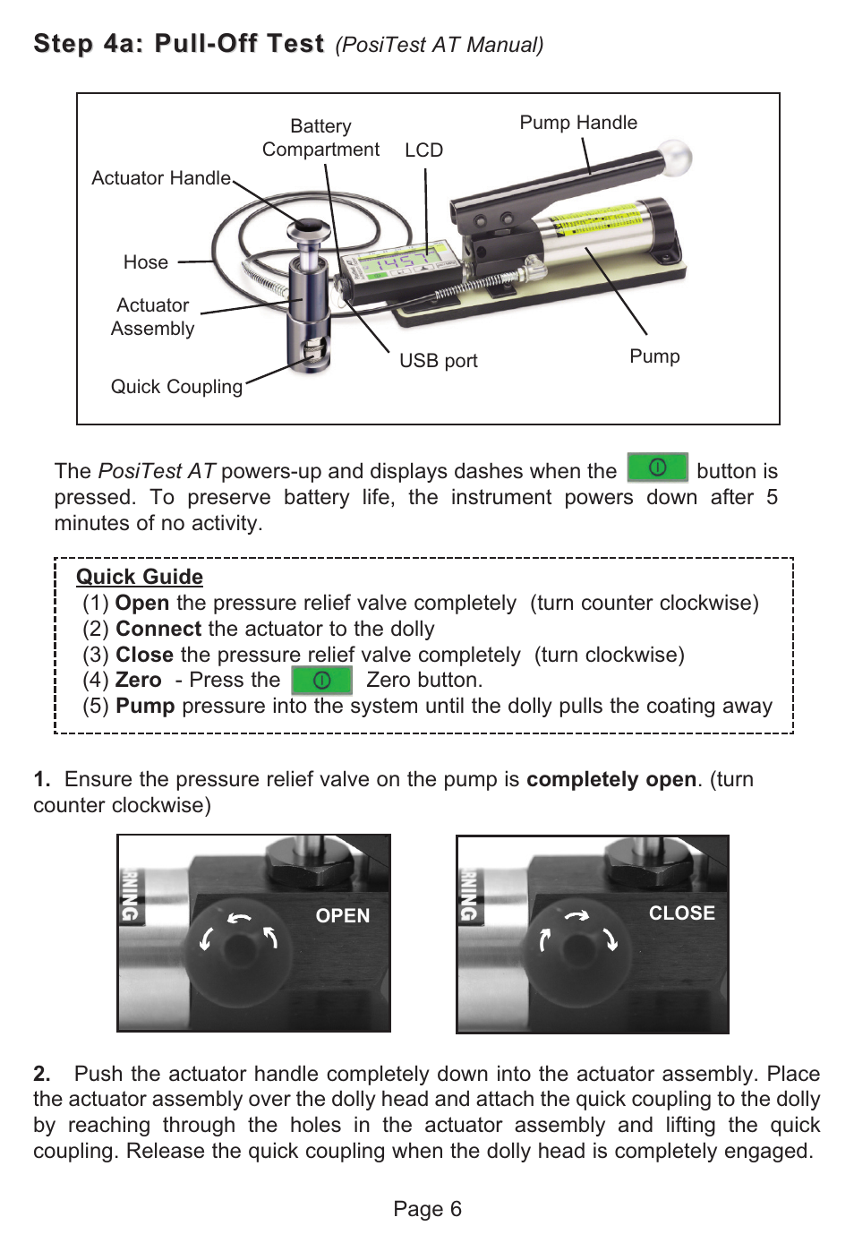 Step 4a: pull-off test | Checkline AT-A User Manual | Page 5 / 11