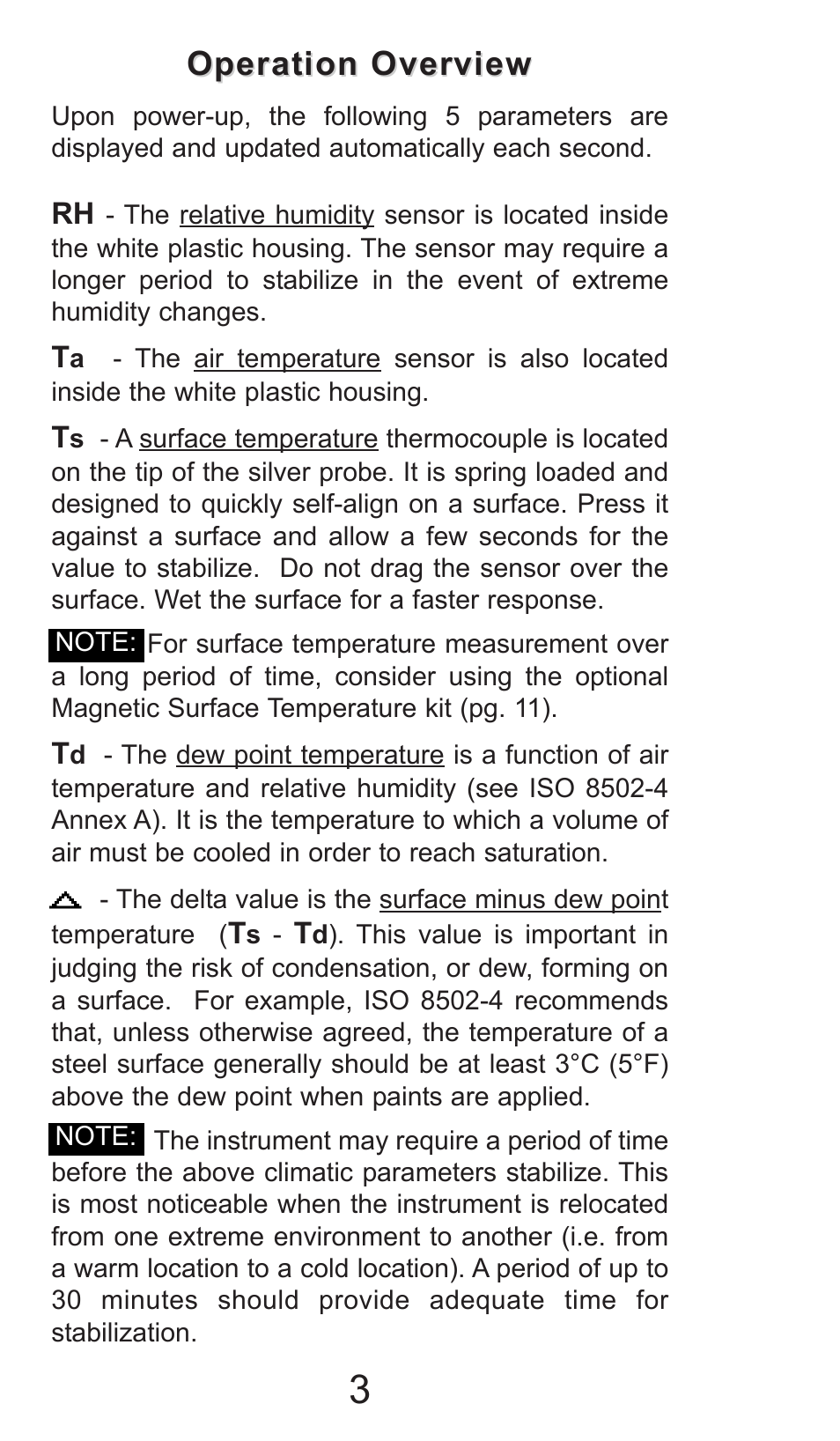 Operation overview | Checkline PT-DPM User Manual | Page 3 / 16