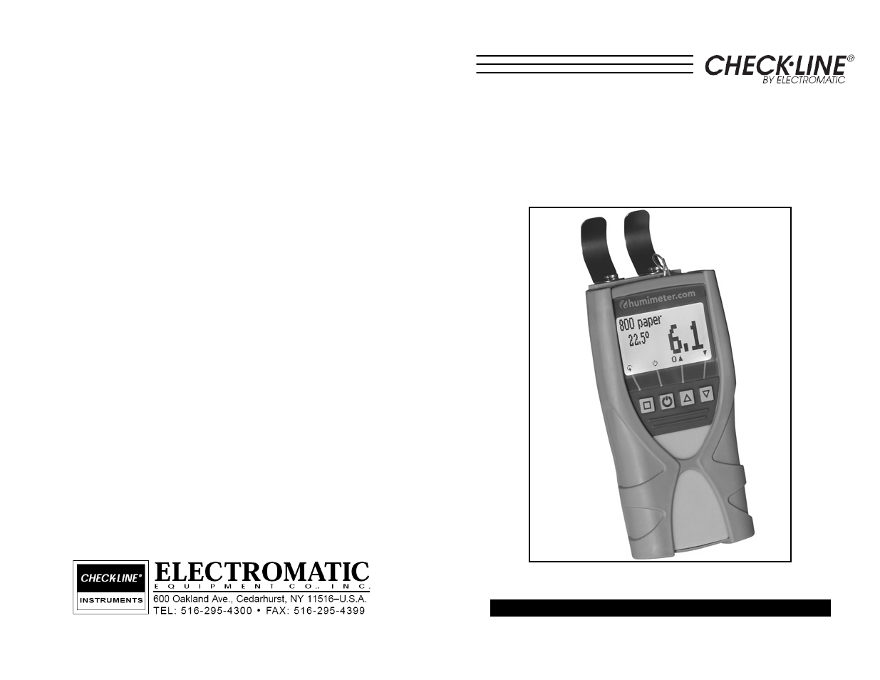 Pm3/pm4, Calibration manual | Checkline PM3 User Manual | Page 5 / 5