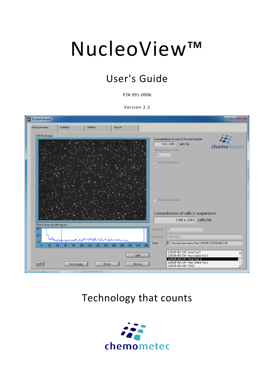 ChemoMetec NC-100 User Manual | 76 pages