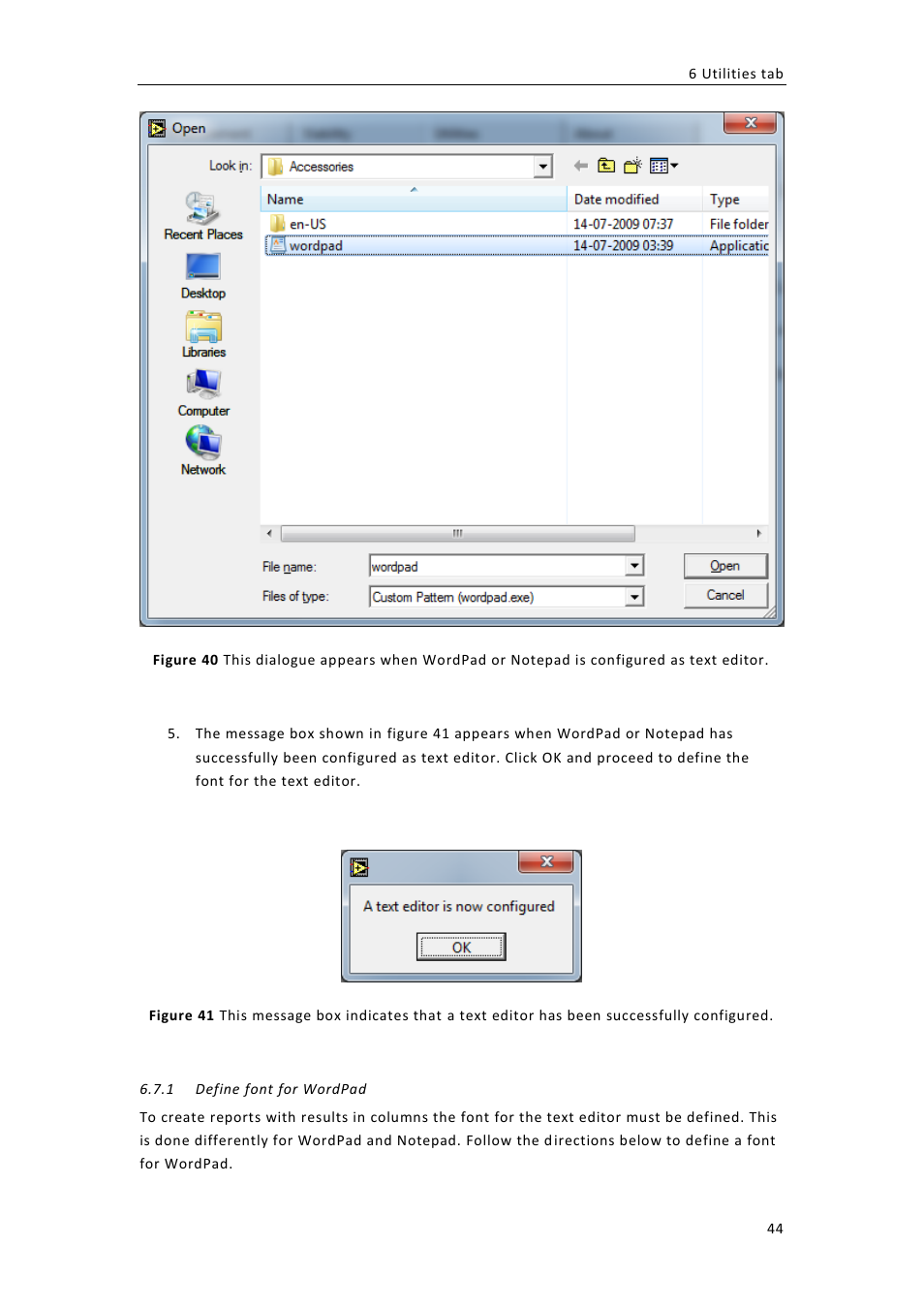 Define font for wordpad | ChemoMetec NC-100 User Manual | Page 54 / 76