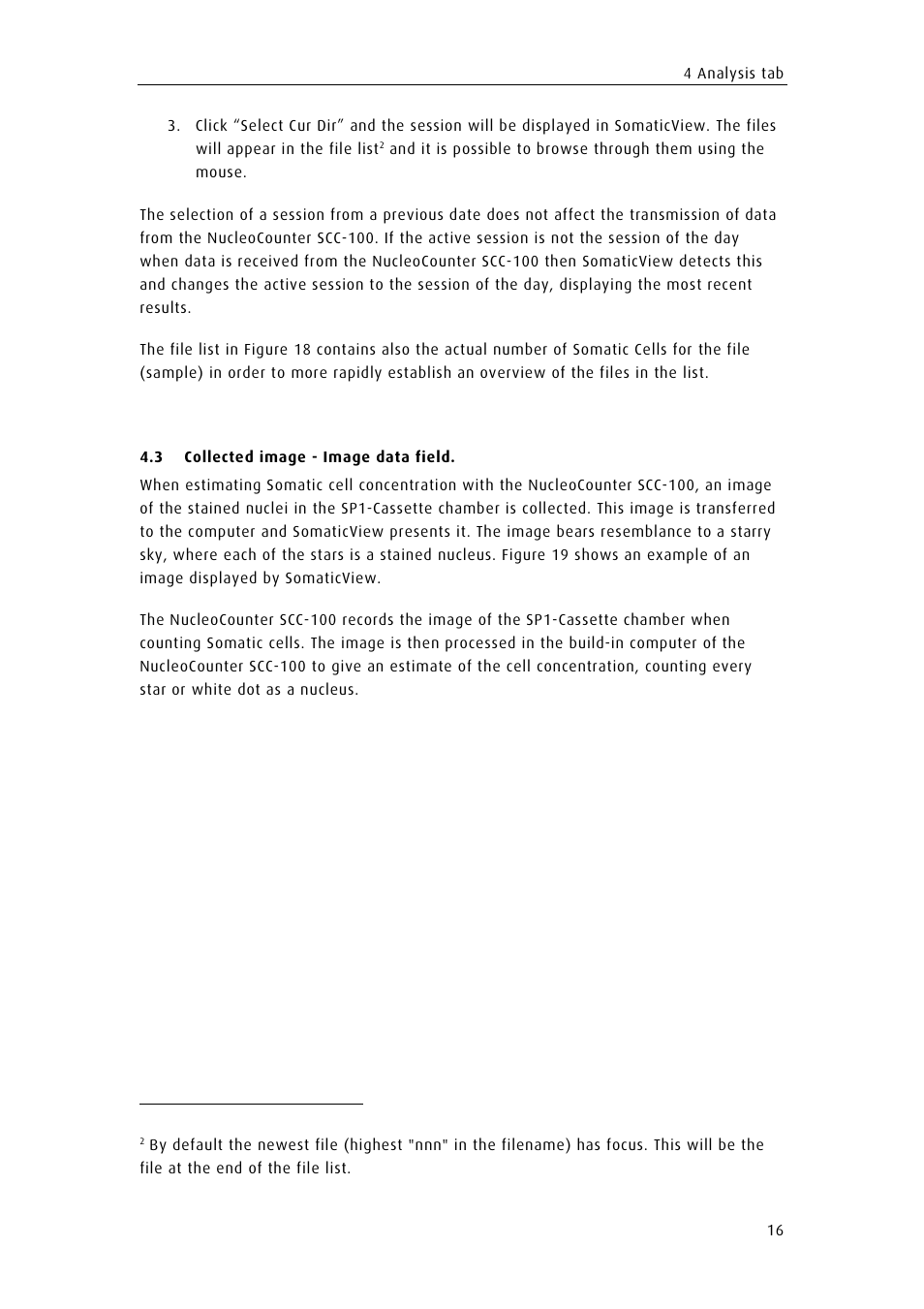 Collected image - image data field, Ollected image, Mage data field | ChemoMetec SCC-100 User Manual | Page 26 / 43