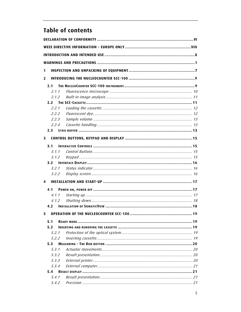 ChemoMetec SCC-100 User Manual | Page 17 / 56