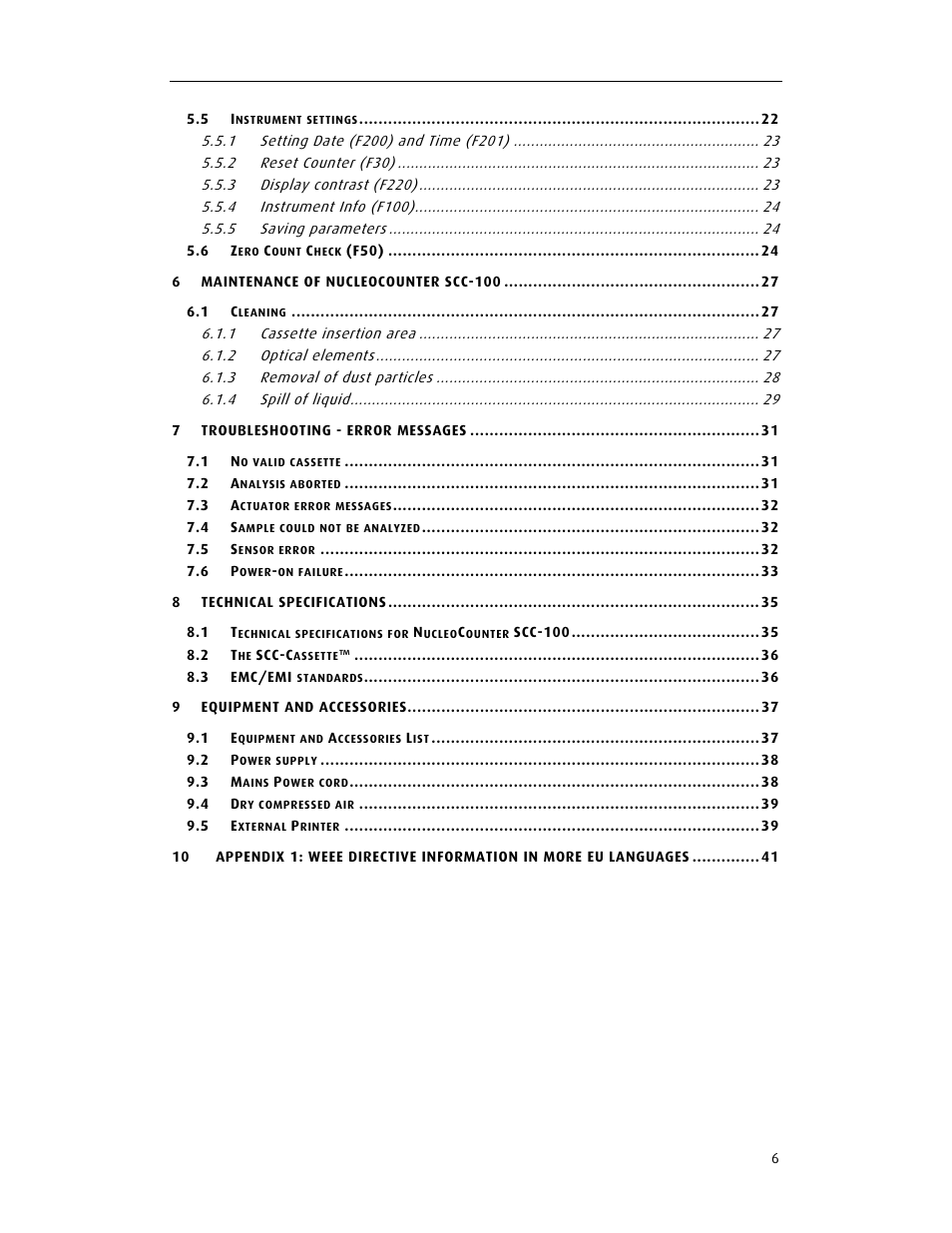 ChemoMetec SCC-100 User Manual | Page 18 / 56