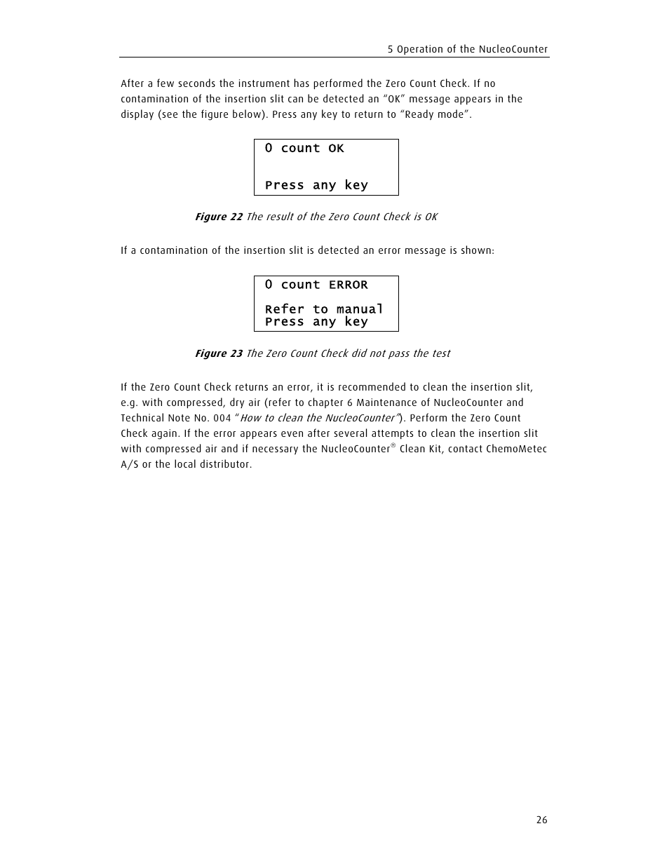 ChemoMetec SCC-100 User Manual | Page 38 / 56