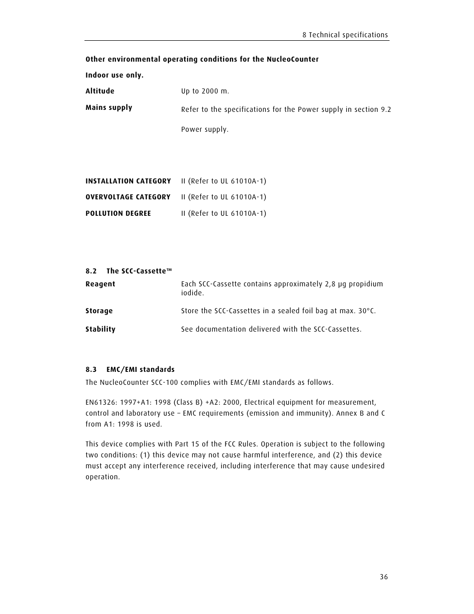 ChemoMetec SCC-100 User Manual | Page 48 / 56