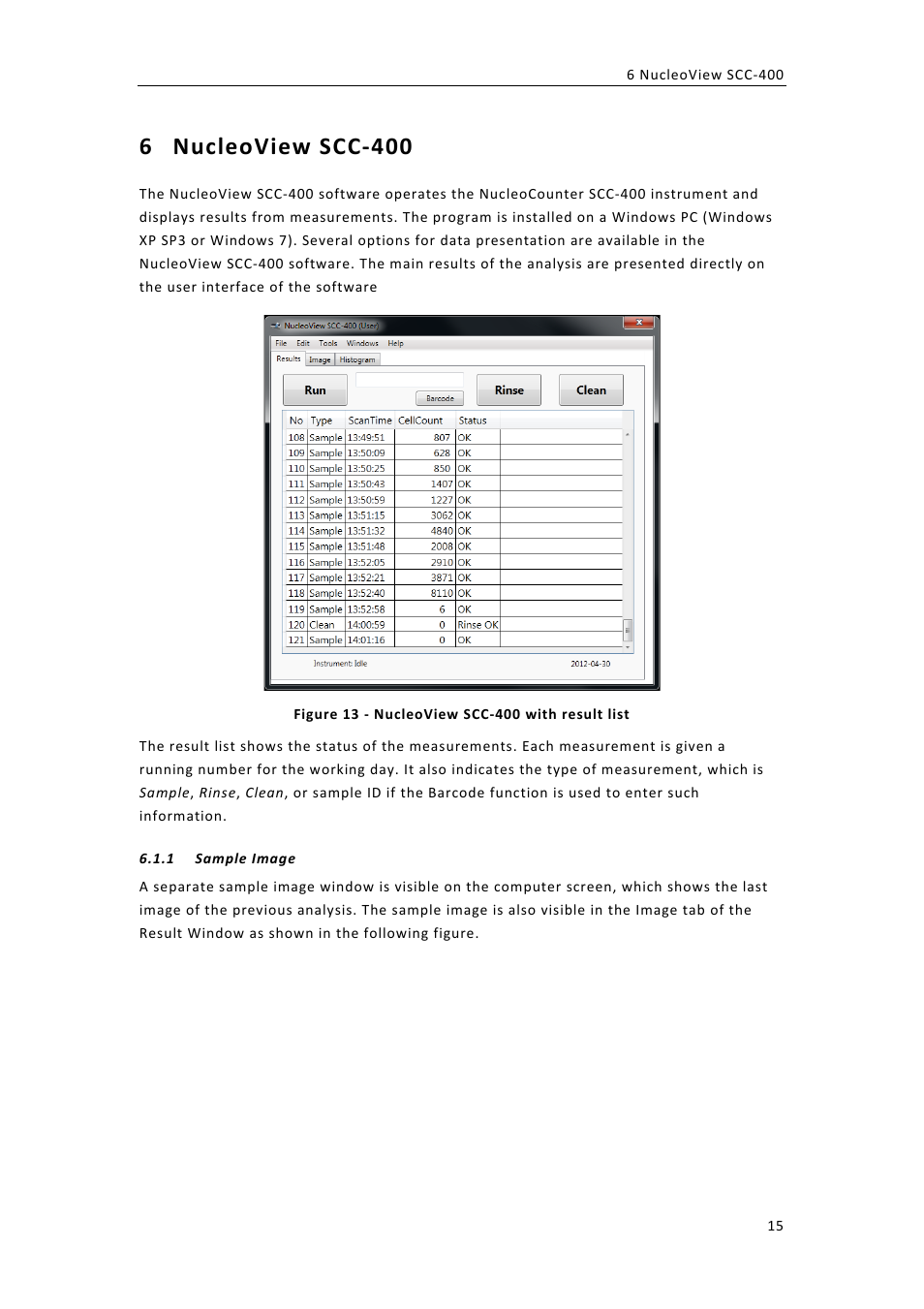 6 nucleoview,scc.400 | ChemoMetec SCC-400 User Manual | Page 29 / 51