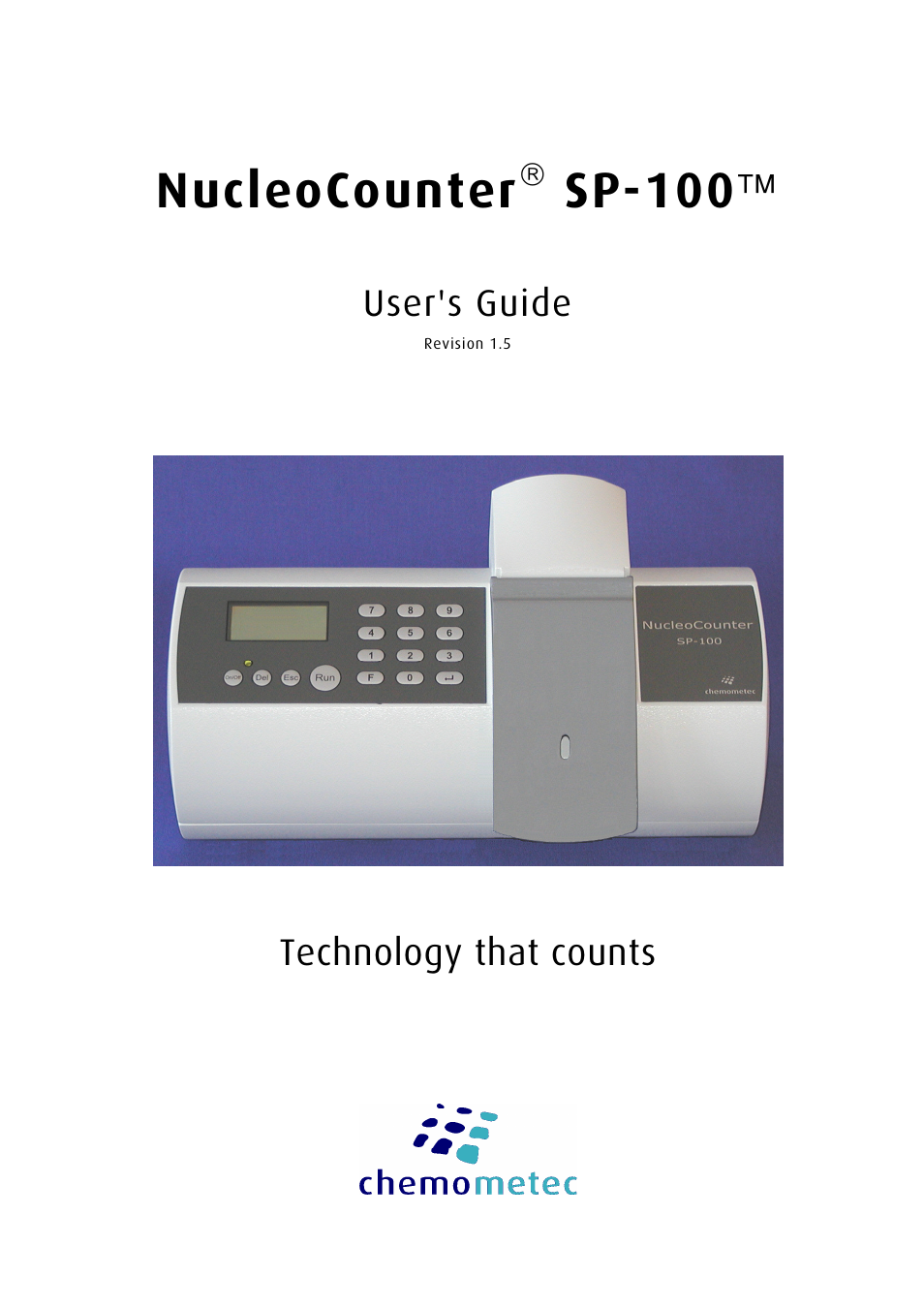 ChemoMetec SP-100 User Manual | 78 pages