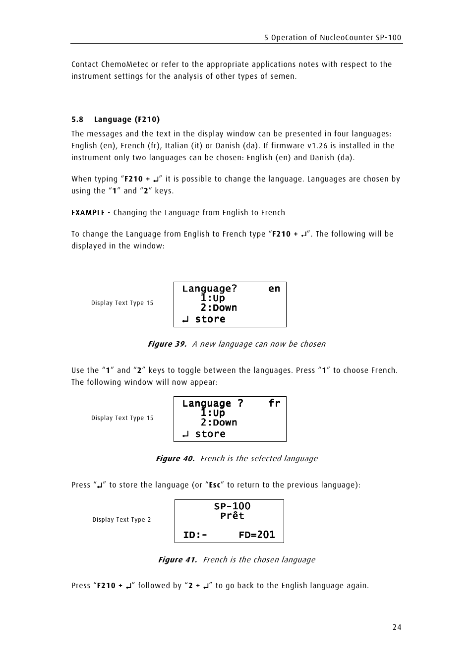 ChemoMetec SP-100 User Manual | Page 42 / 78