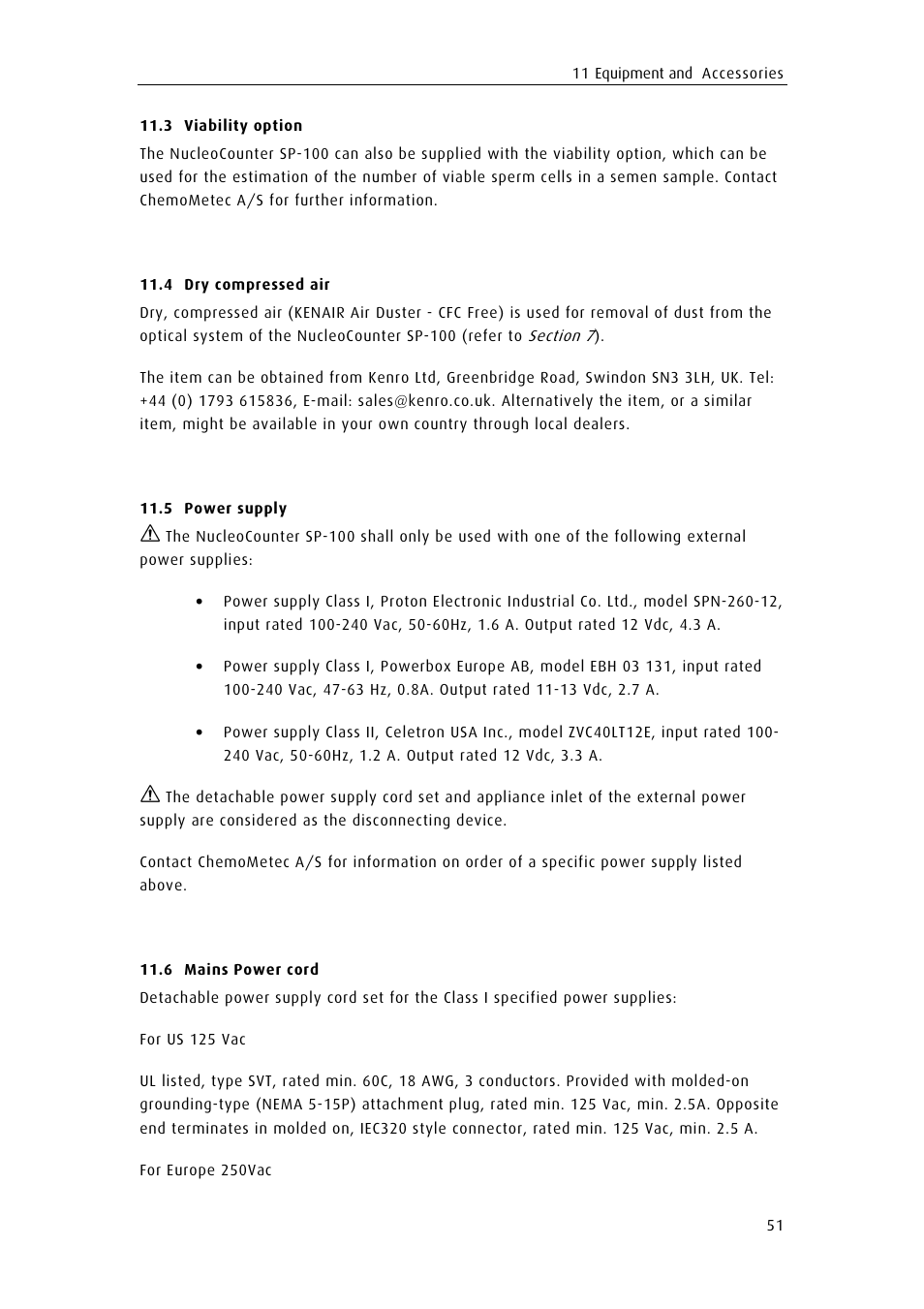 ChemoMetec SP-100 User Manual | Page 69 / 78