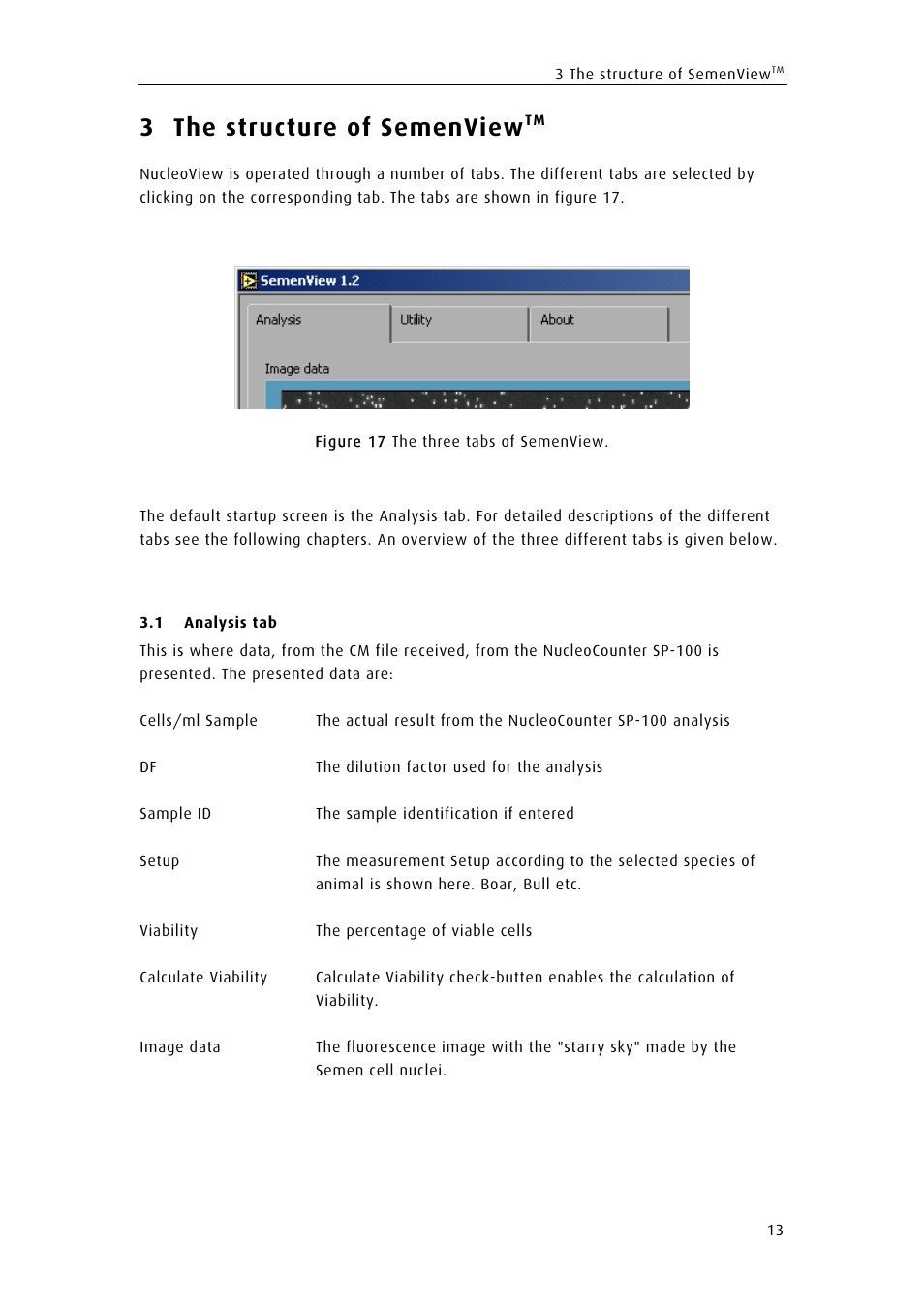 3 the structure of semenview | ChemoMetec SP-100 User Manual | Page 23 / 61