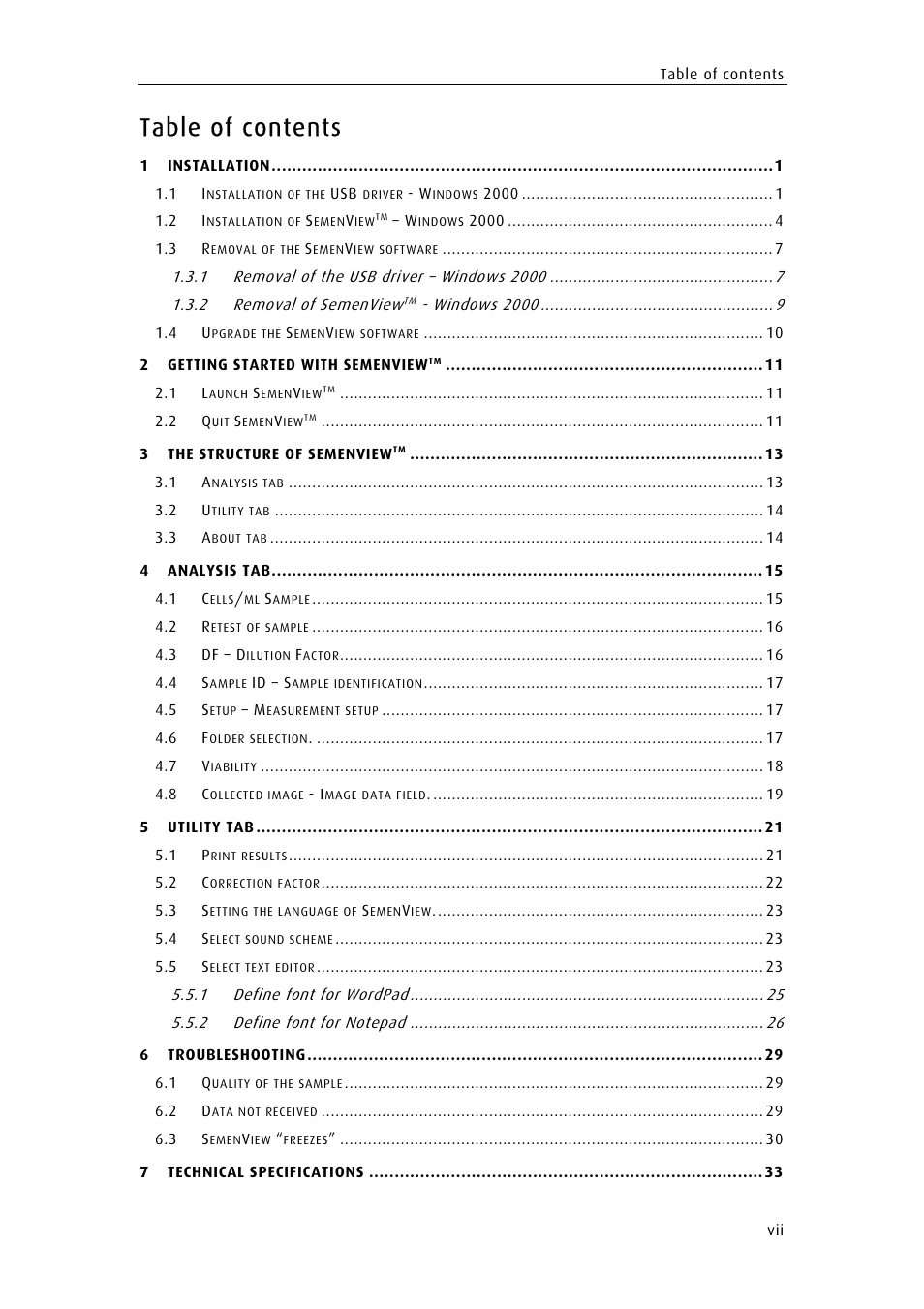 ChemoMetec SP-100 User Manual | Page 9 / 61