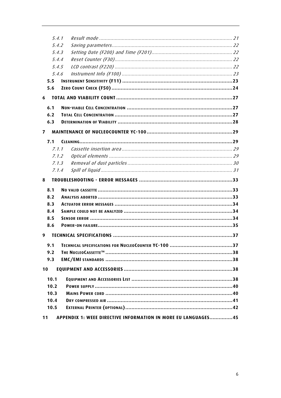 ChemoMetec YC-100 User Manual | Page 18 / 60