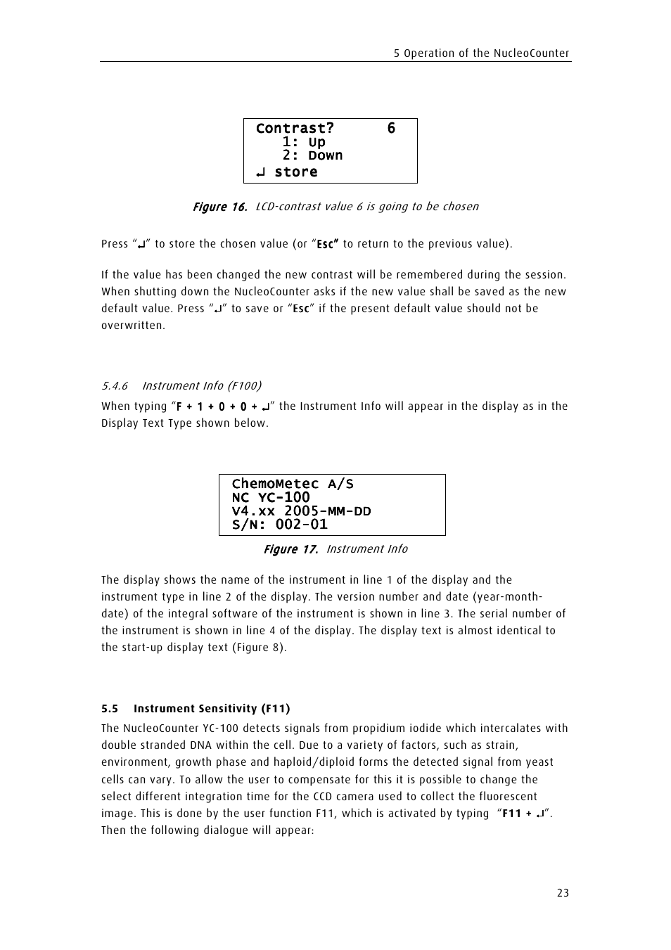 ChemoMetec YC-100 User Manual | Page 35 / 60