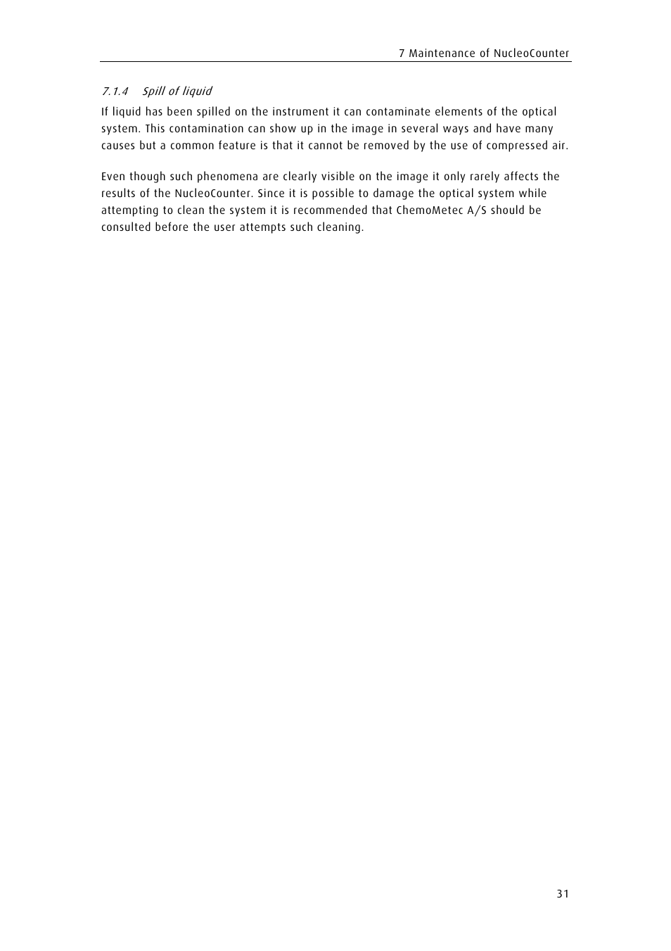 ChemoMetec YC-100 User Manual | Page 43 / 60
