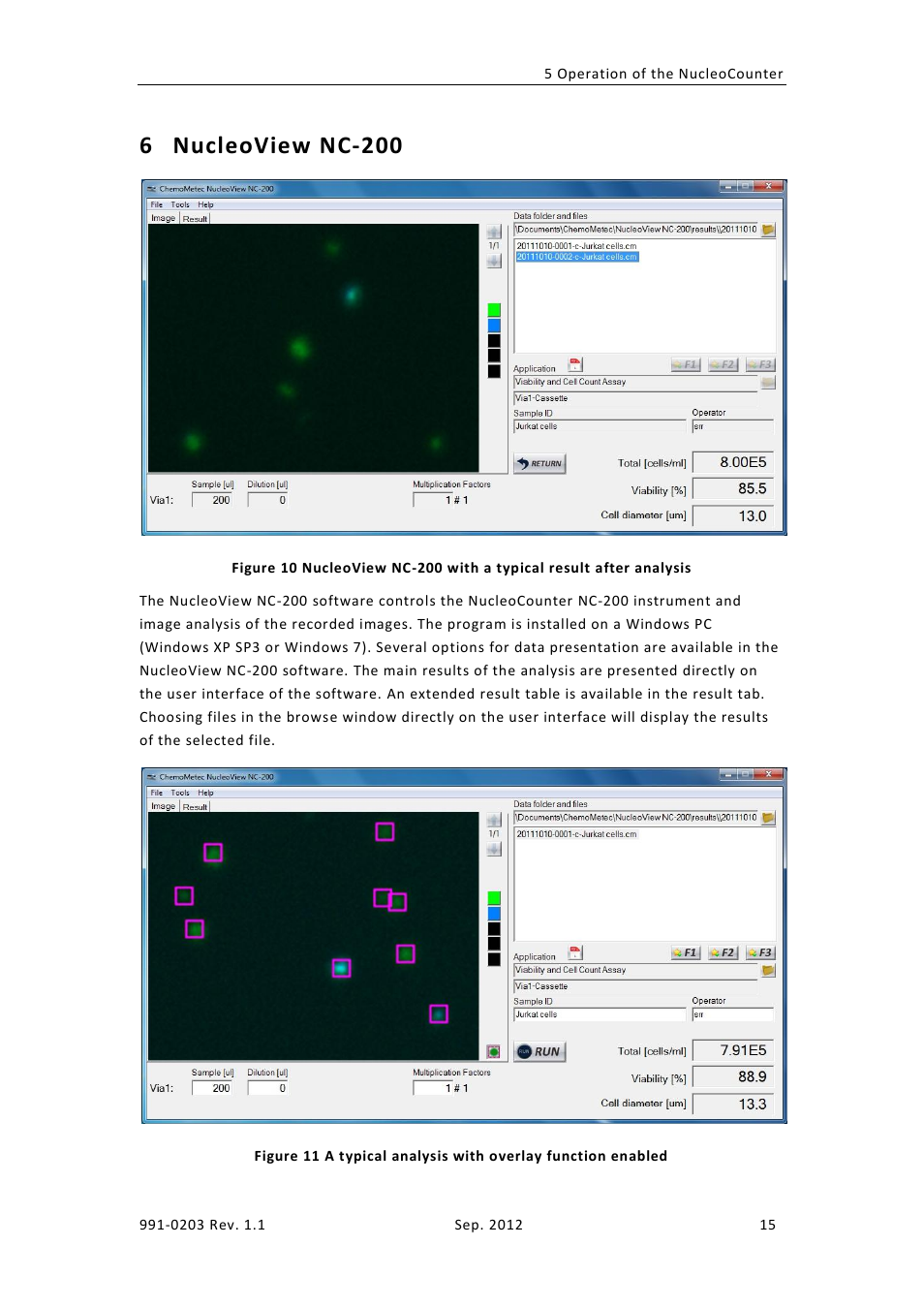 Nucleoview nc-200, 6 nucleoview nc-200 | ChemoMetec NC-200 User Manual | Page 29 / 45