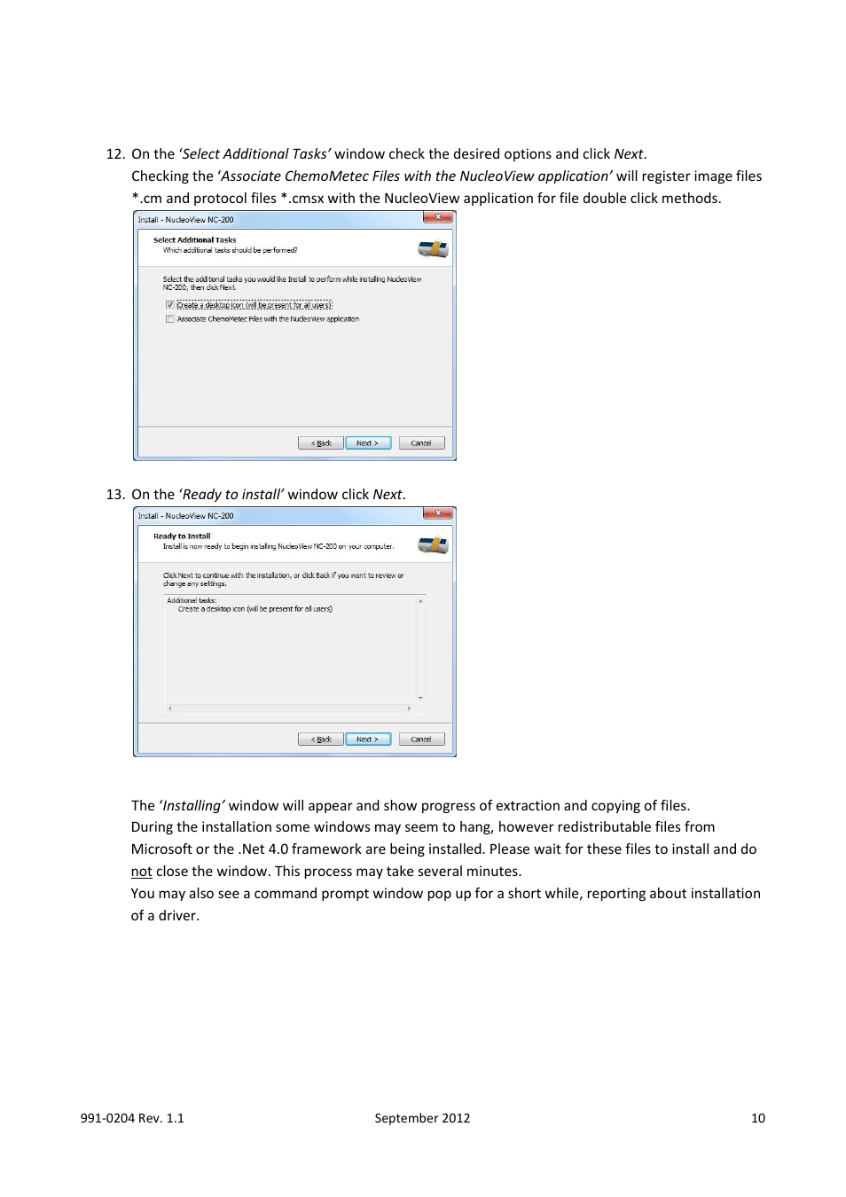 ChemoMetec NC-200 User Manual | Page 10 / 47