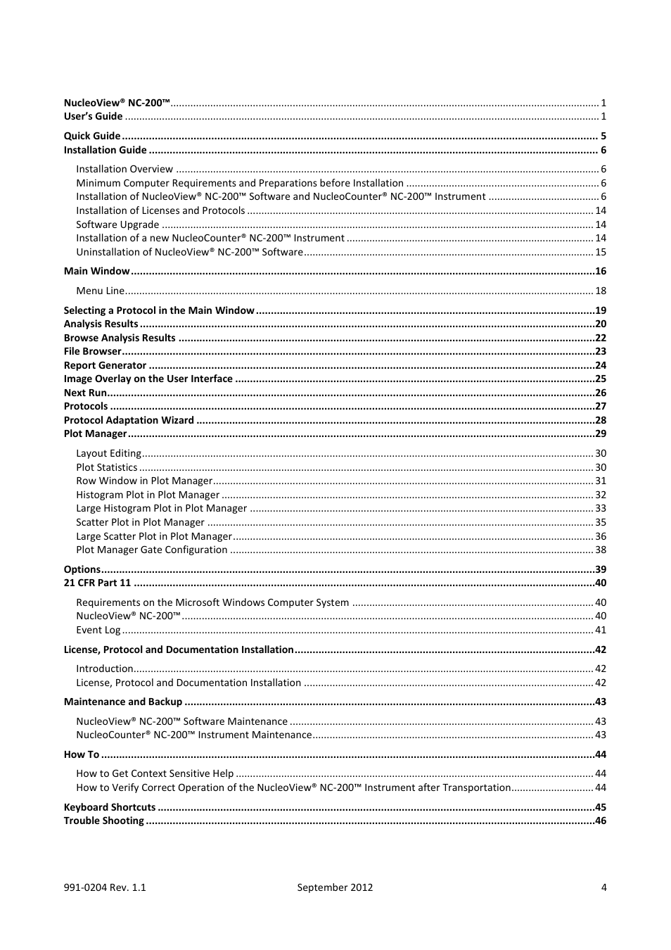 ChemoMetec NC-200 User Manual | Page 4 / 47