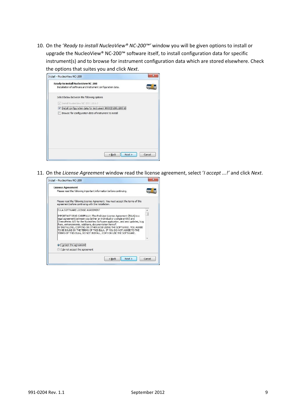 ChemoMetec NC-200 User Manual | Page 9 / 47