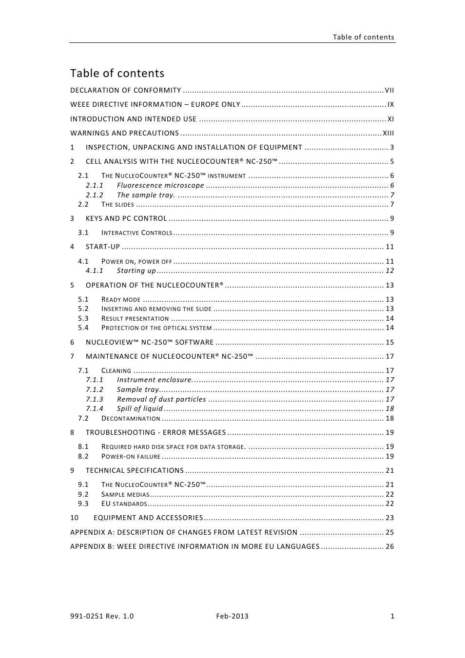 ChemoMetec NC-250 User Manual | Page 17 / 46