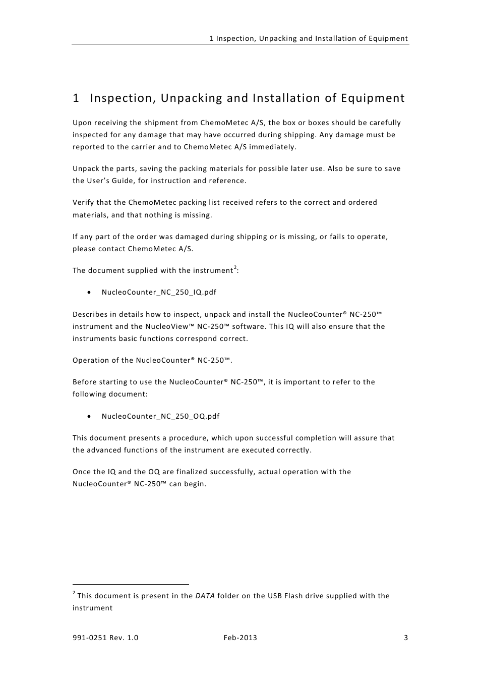 ChemoMetec NC-250 User Manual | Page 19 / 46