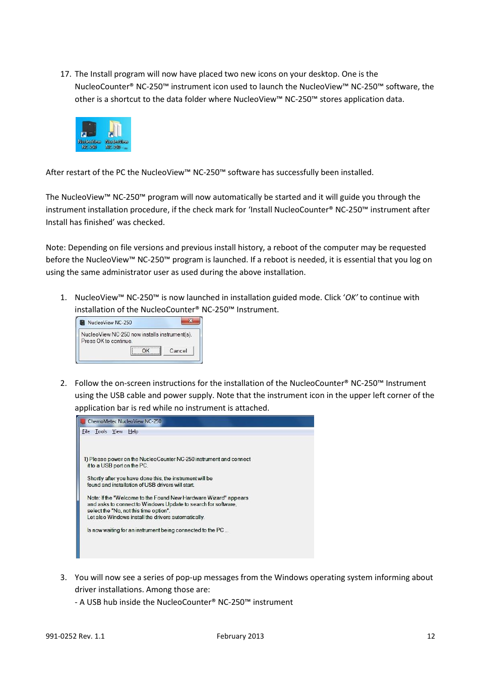 ChemoMetec NC-250 User Manual | Page 12 / 48