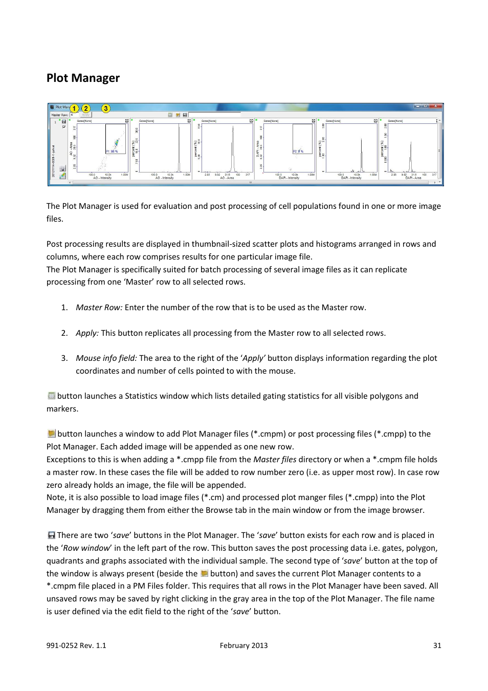 Plot manager | ChemoMetec NC-250 User Manual | Page 31 / 48