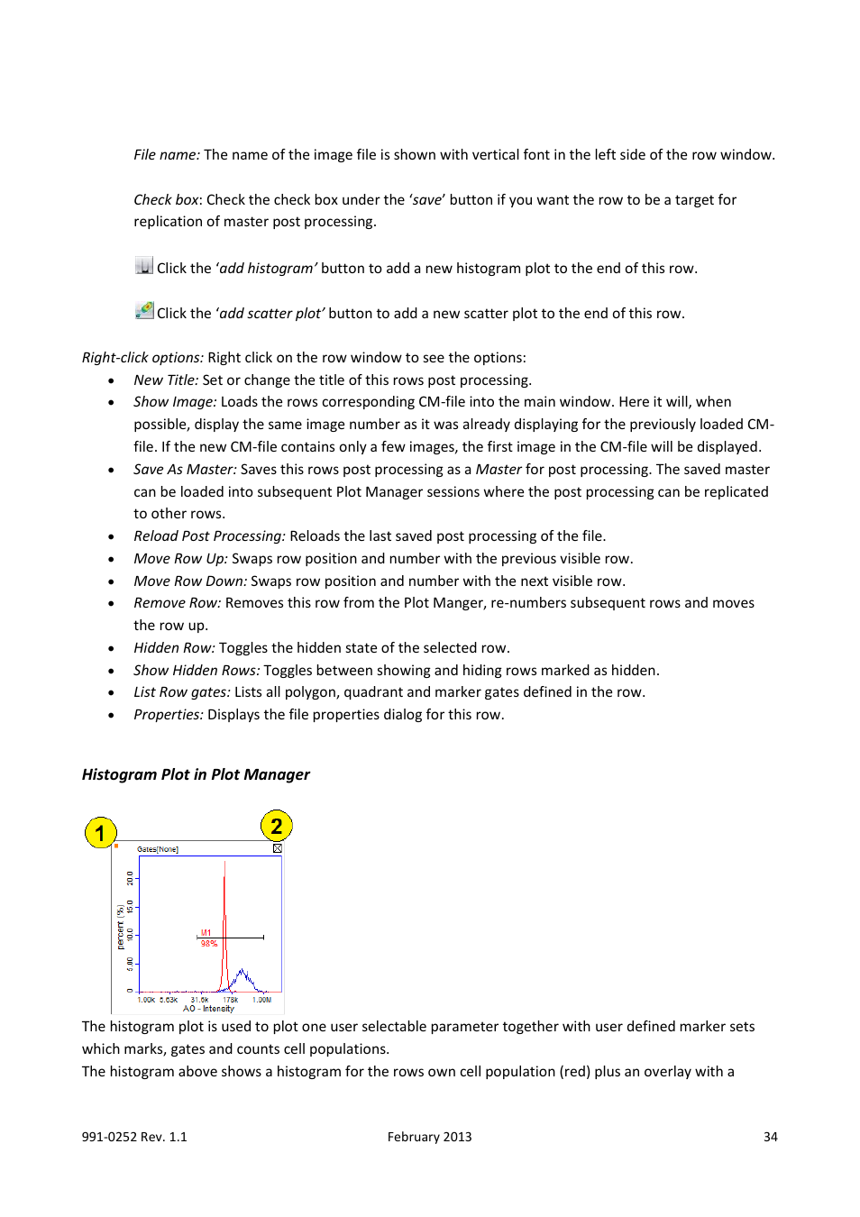 Histogram plot in plot manager | ChemoMetec NC-250 User Manual | Page 34 / 48