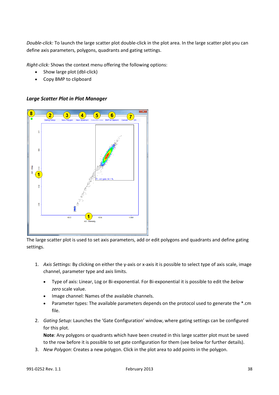 Large scatter plot in plot manager | ChemoMetec NC-250 User Manual | Page 38 / 48
