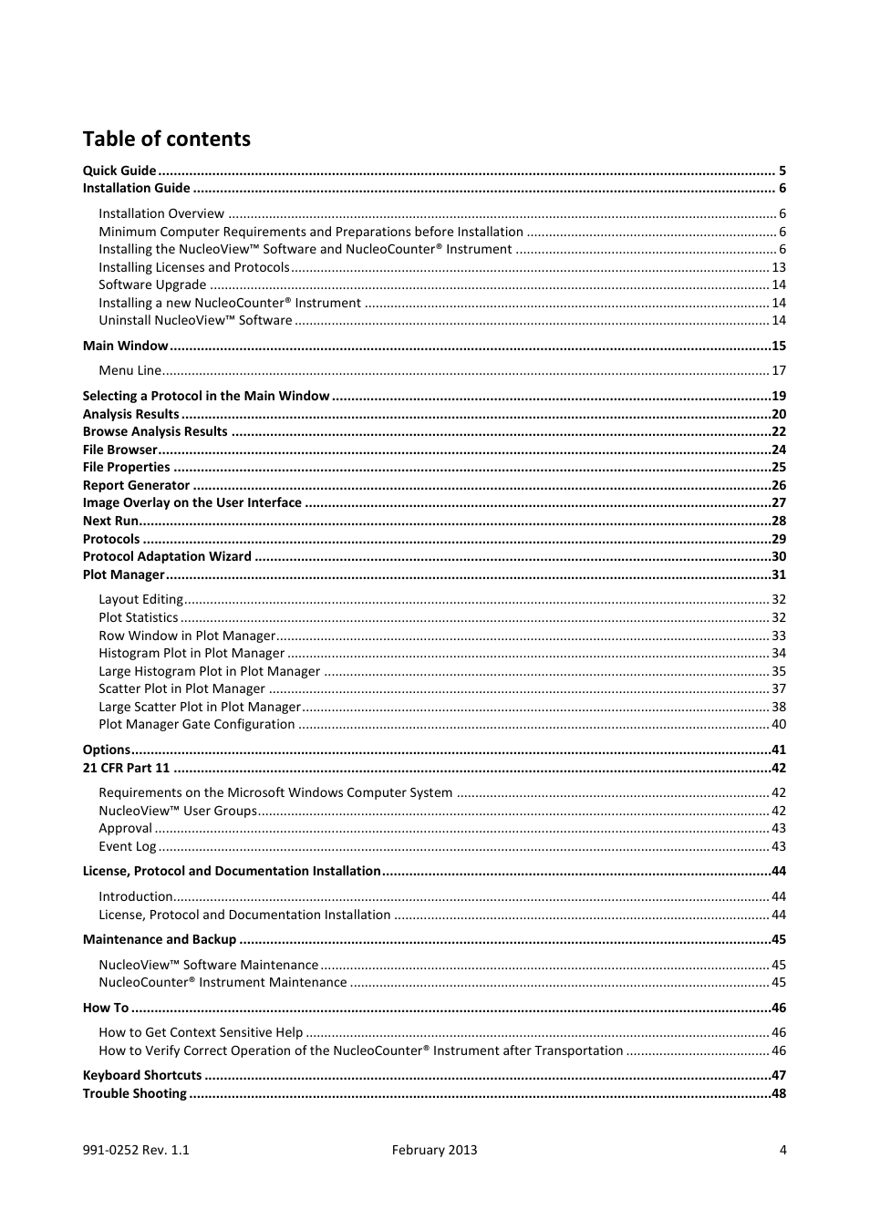 ChemoMetec NC-250 User Manual | Page 4 / 48