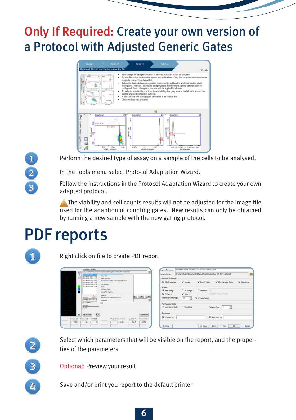 Pdf reports | ChemoMetec NC-250 User Manual | Page 7 / 8