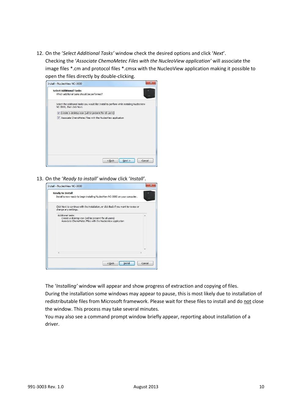 ChemoMetec NC-3000 User Manual | Page 10 / 57