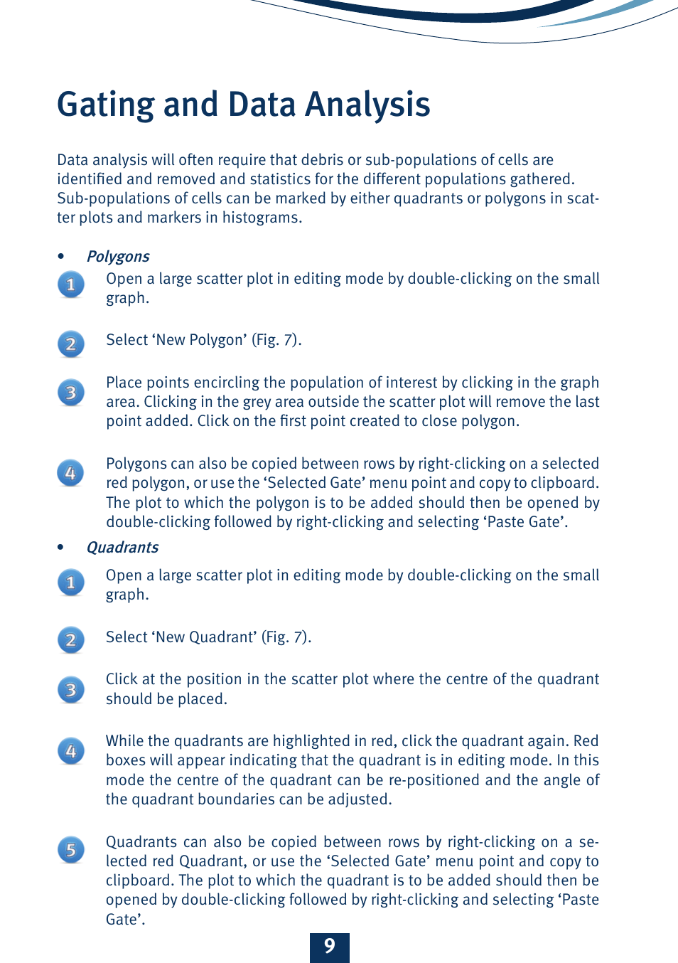 Gating and data analysis | ChemoMetec NC-3000 User Manual | Page 10 / 20