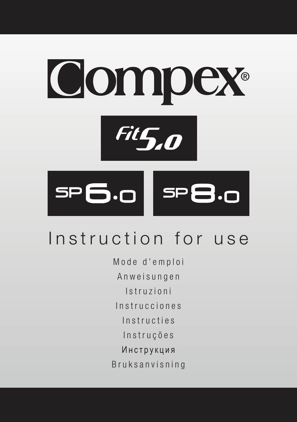 Compex SP8.0 User Manual | 362 pages