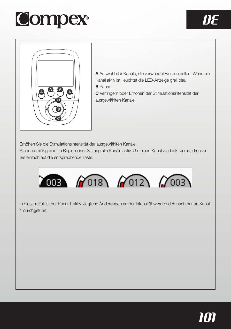 101 de | Compex SP8.0 User Manual | Page 103 / 362