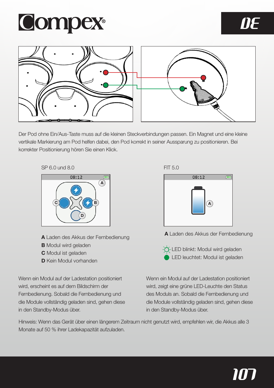 107 de | Compex SP8.0 User Manual | Page 109 / 362