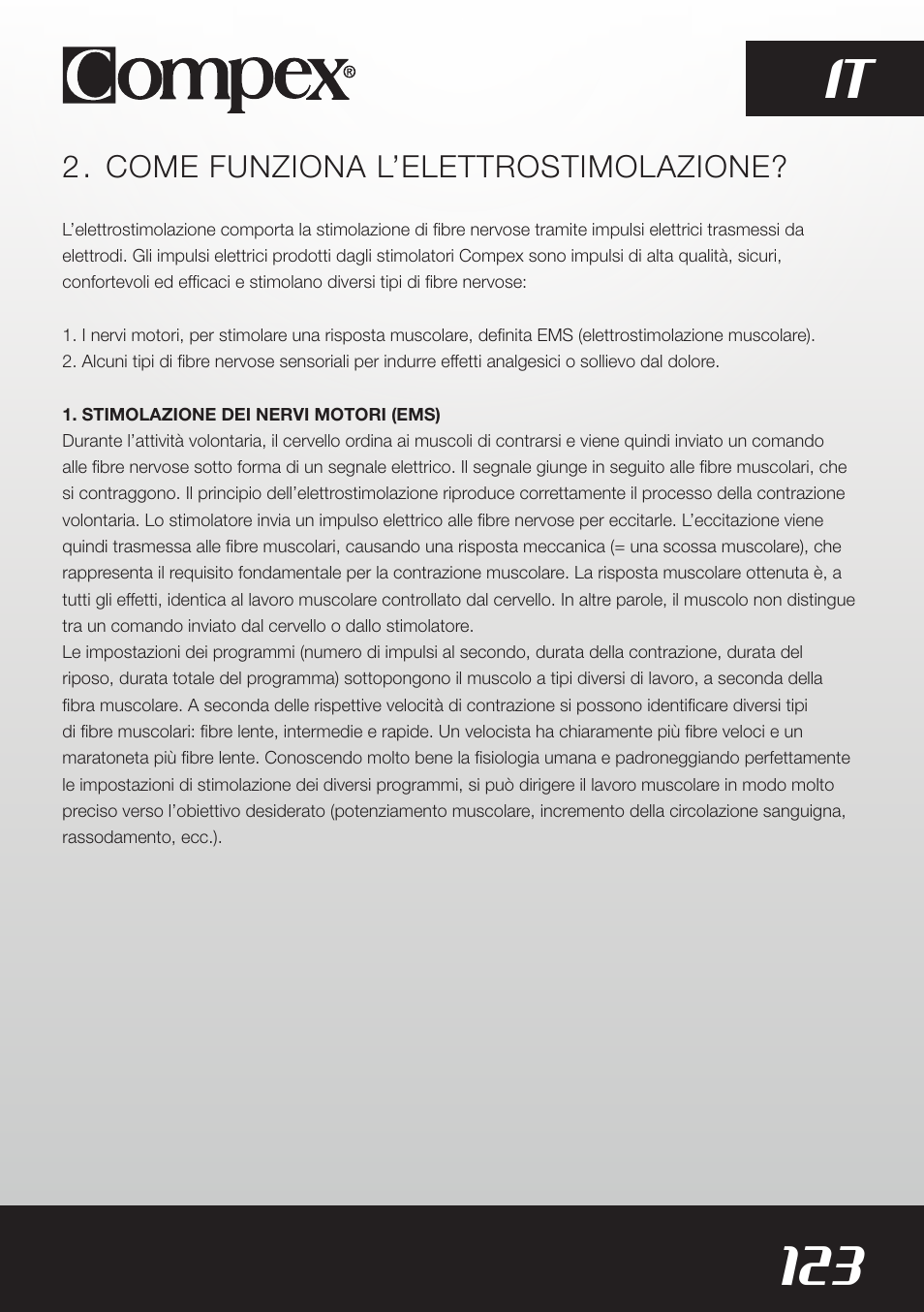 123 it | Compex SP8.0 User Manual | Page 125 / 362